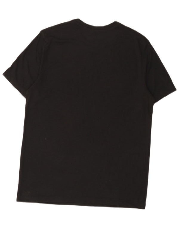 Nike Herre Dri Fit Grafisk T-Shirt Top Medium Sort Polyester