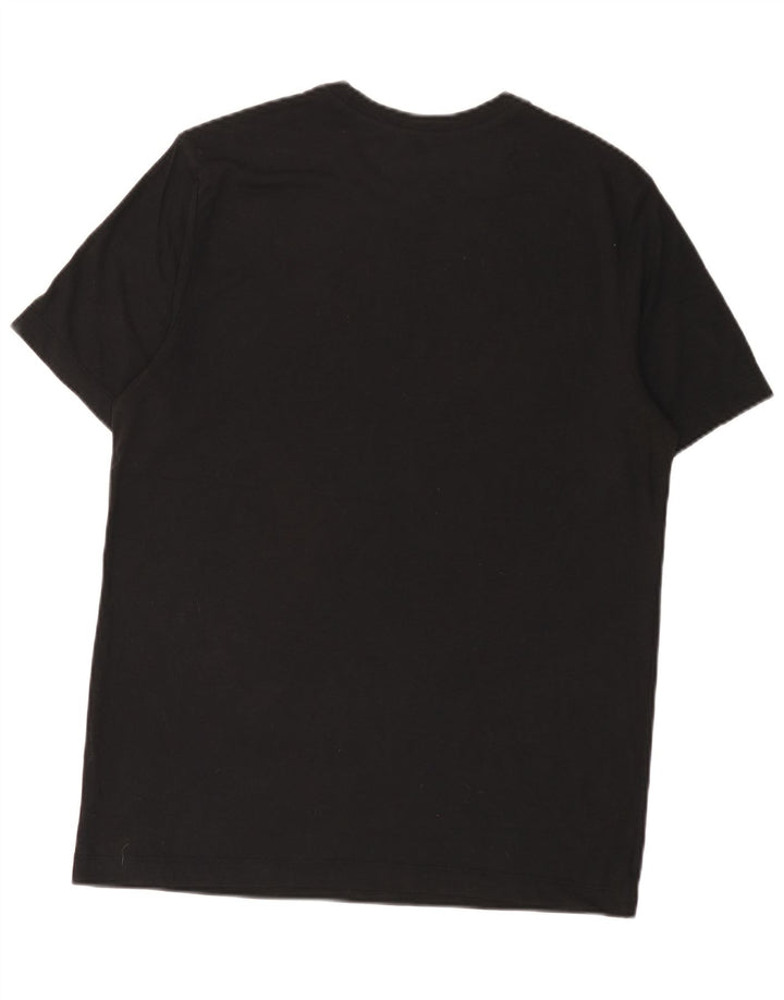 Nike Herre Dri Fit Grafisk T-Shirt Top Medium Sort Polyester