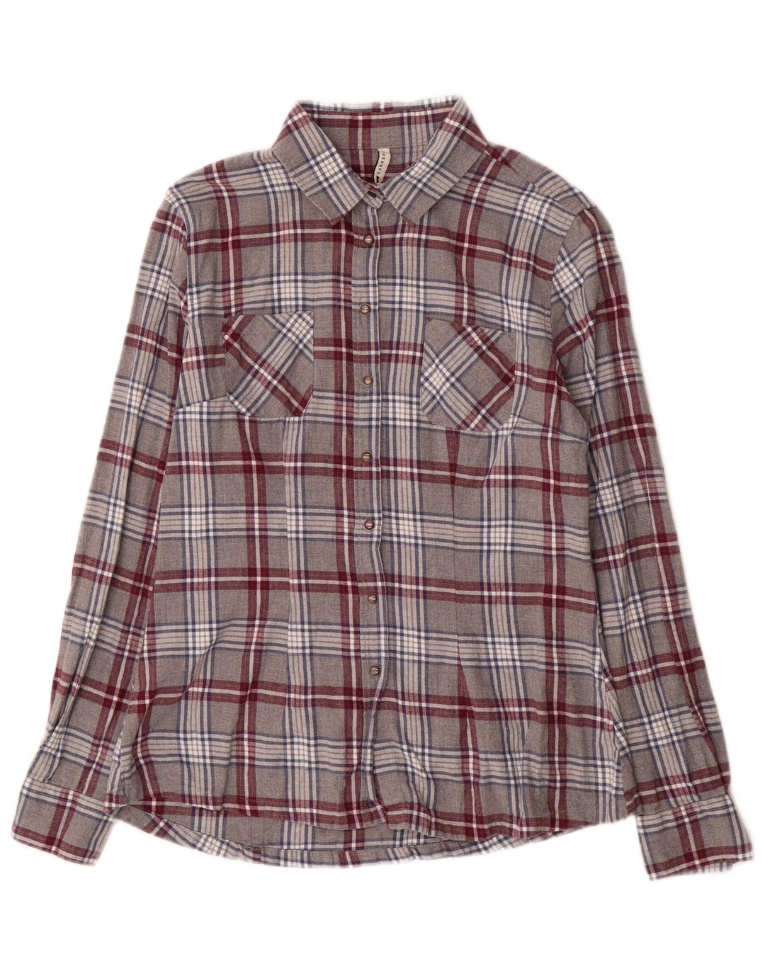 Carrera Dame Flanell Shirt UK 12 Medium Grey Check