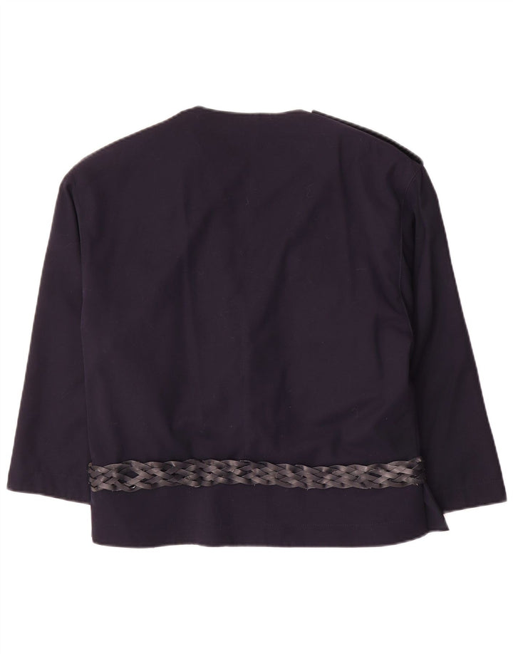 Complice Womens Military 3/4-ærmet blazerjakke EU 40 Medium Navy Blue