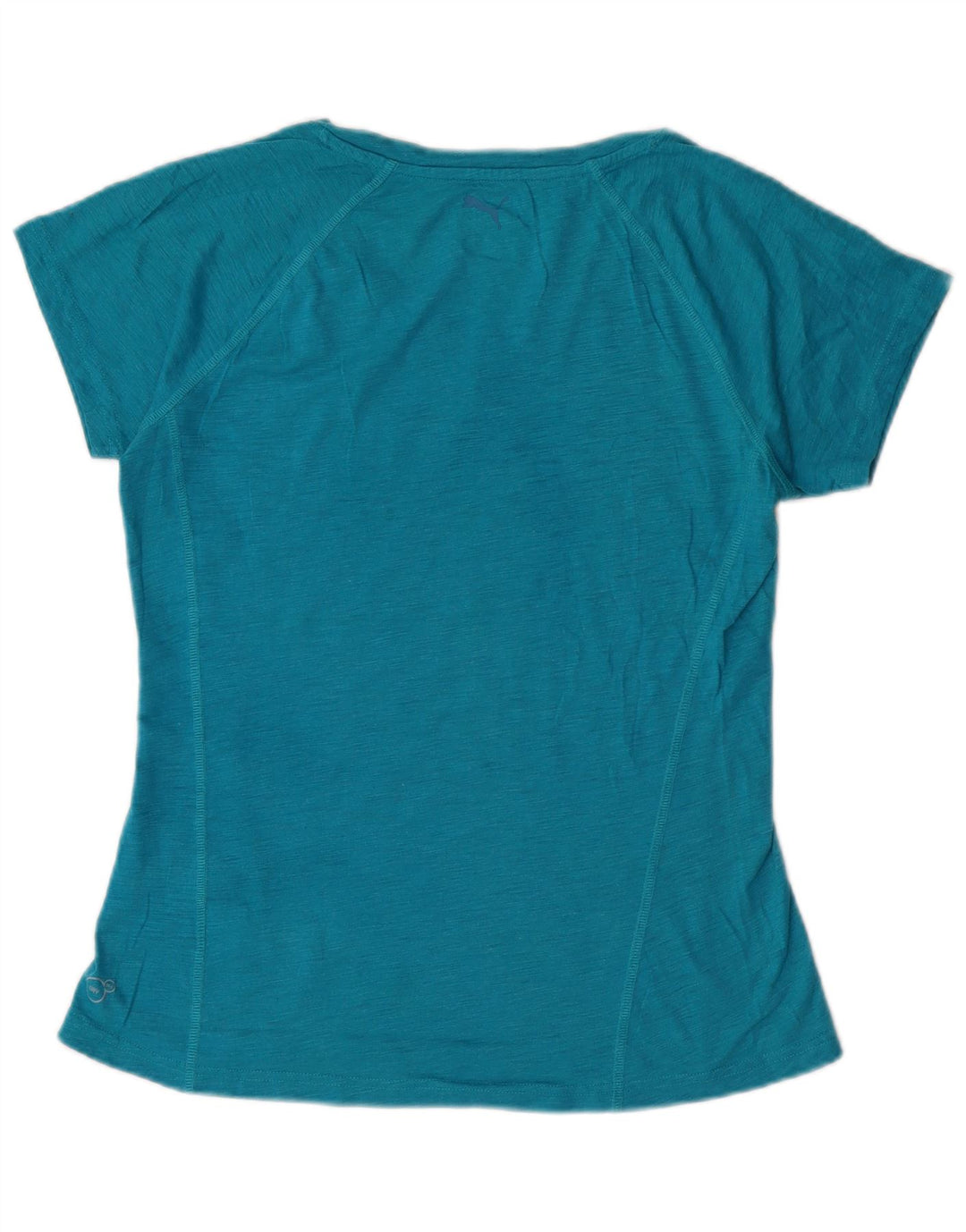 Puma T-shirt top UK 12 Medium Blue Flecked Bomuld