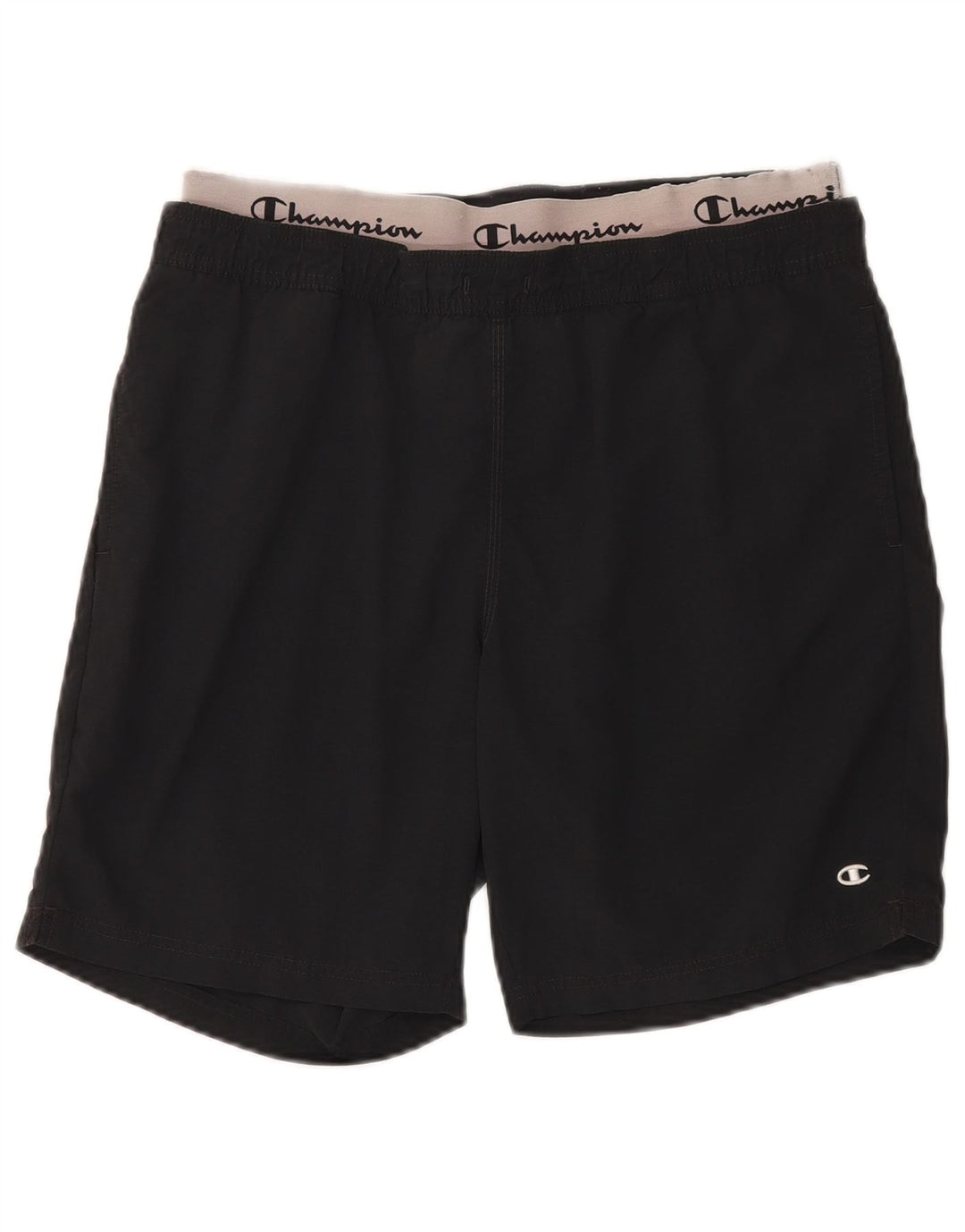 Champion Herre grafiske sportsshorts Large Black Colourblock