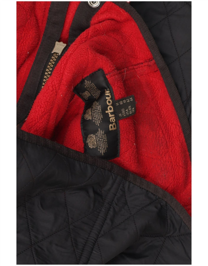 Barbour Quiltet jakke til kvinder UK 14 Large Sort