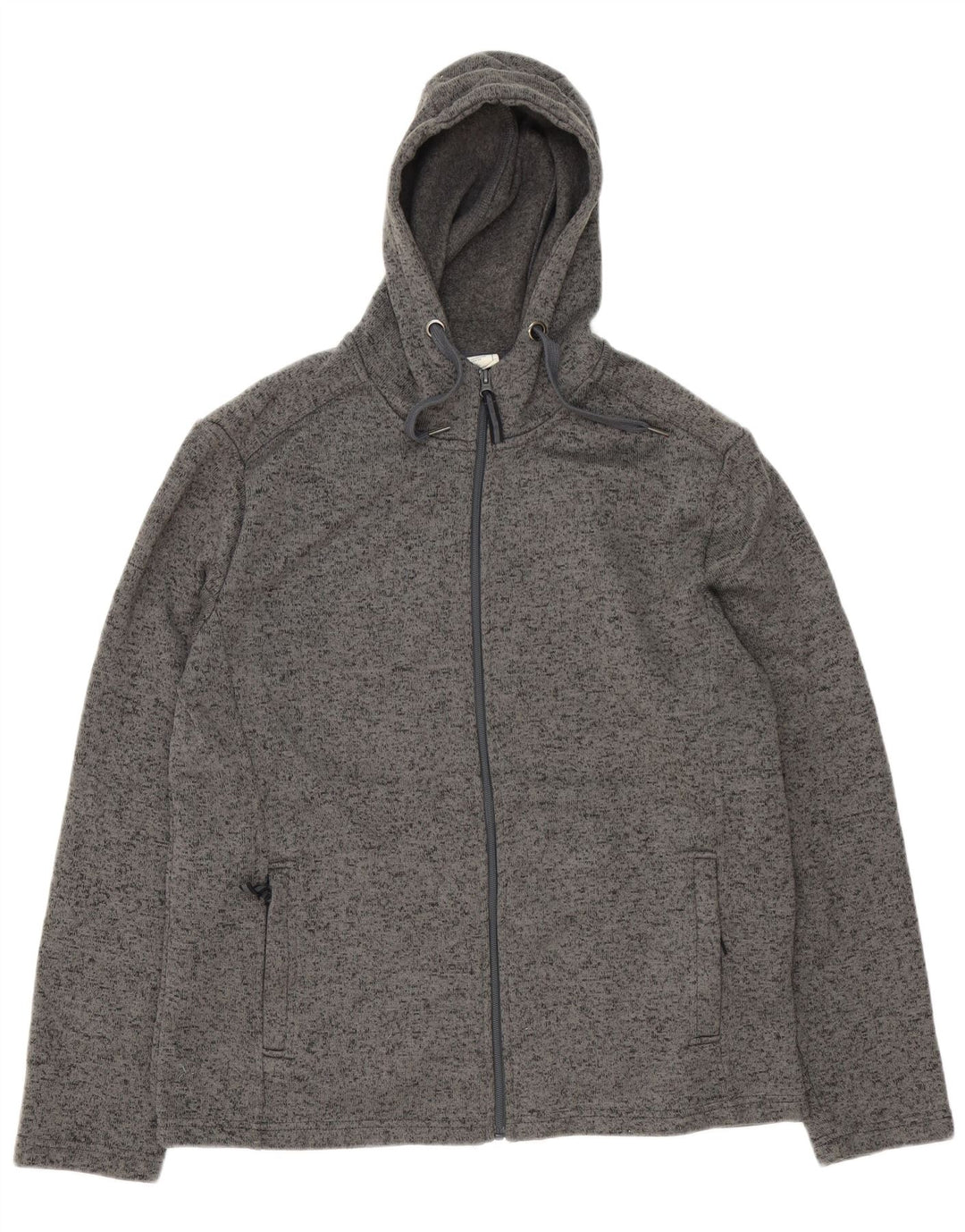 Mountain Warehouse Herre hættetrøje med lynlås XL Grå Flecked Polyester