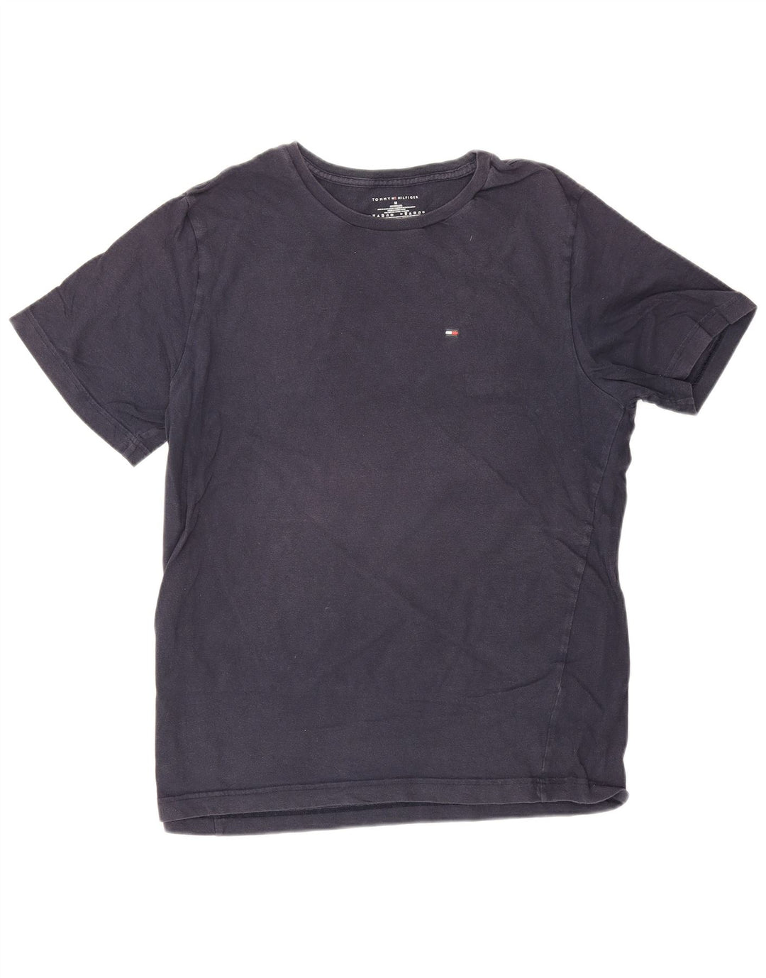 Tommy Hilfiger Herre T-Shirt Top Medium Marineblå Bomuld