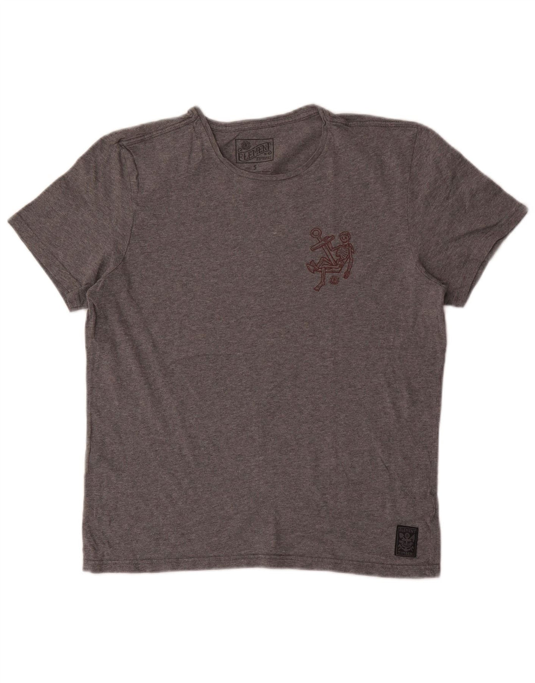 Element Herre Grafisk T-Shirt Top Lille Grå