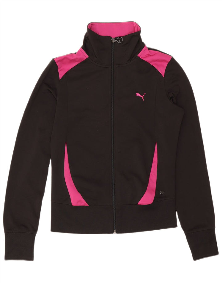 PUMA træningsdragt topjakke til kvinder UK 10 Small Black Colourblock
