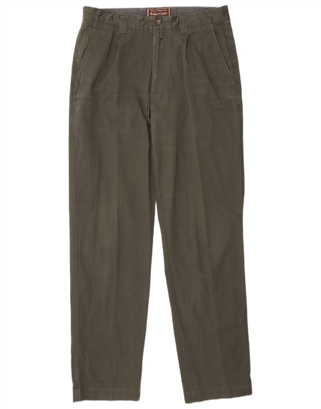 MARLBORO CLASSICS Herre-Pegged Chino-bukser EU 50 Large W34 L34 Khaki