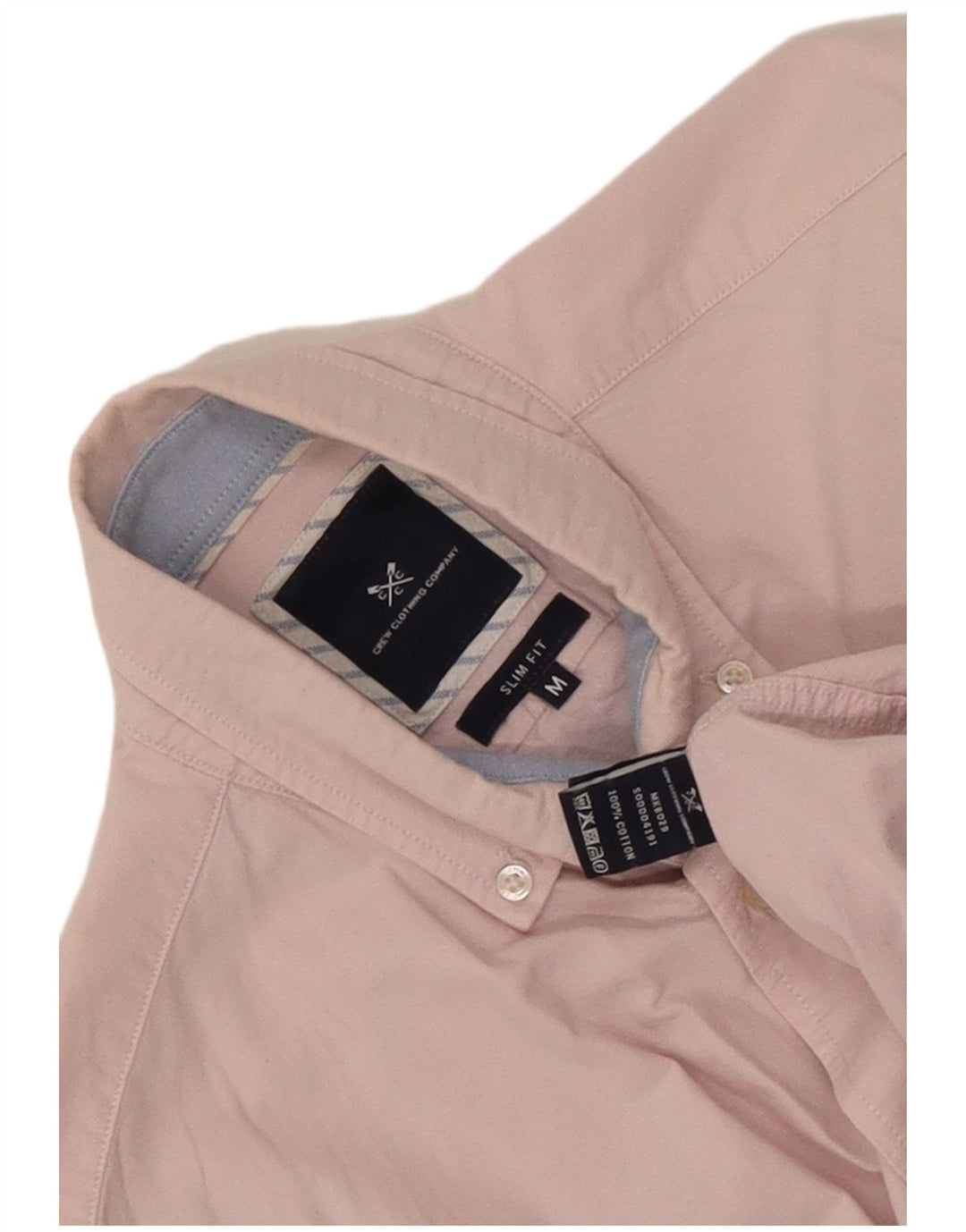 Besætningstøj Herre Slim Fit skjorte Medium Pink Bomuld