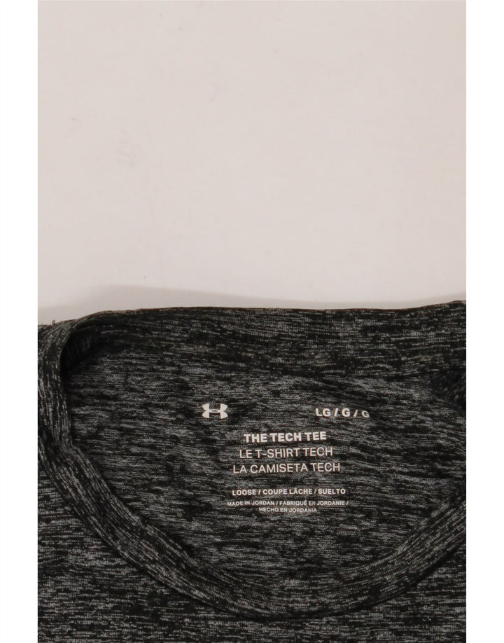 UNDER ARMOUR Herre T-Shirt Top Stor Grå Flecked