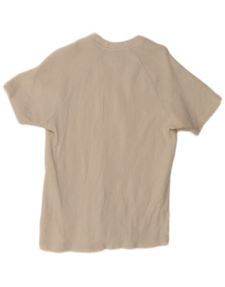 Zara Herre T-Shirt Top Lille Hvid Bomuld