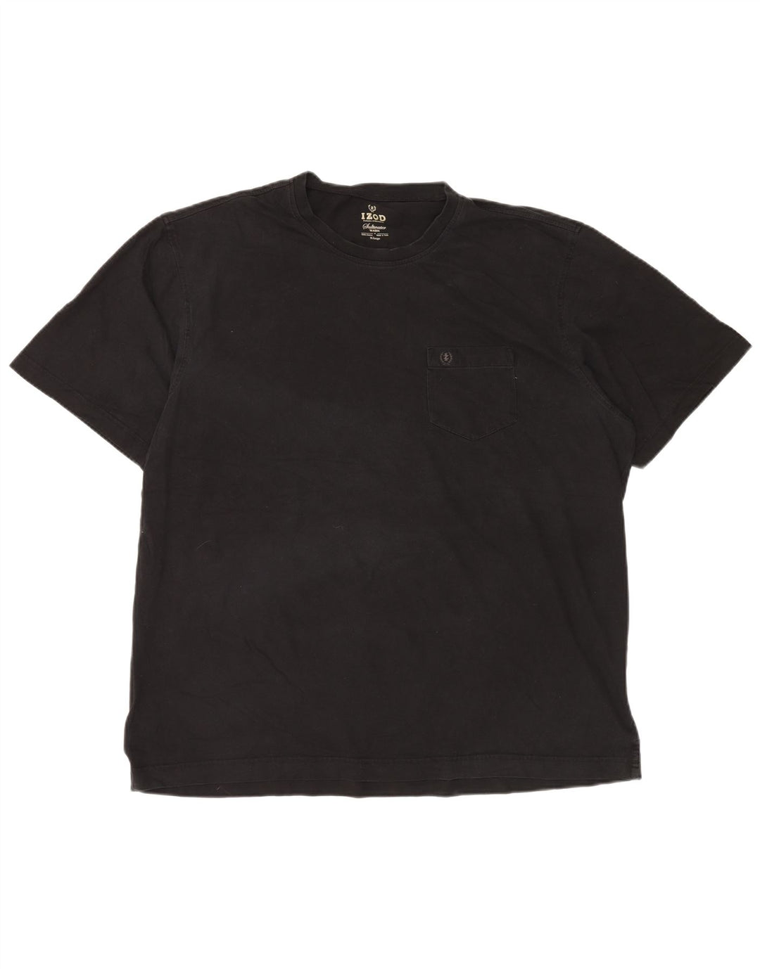 Izod Herre T-Shirt Top XL Sort Bomuld