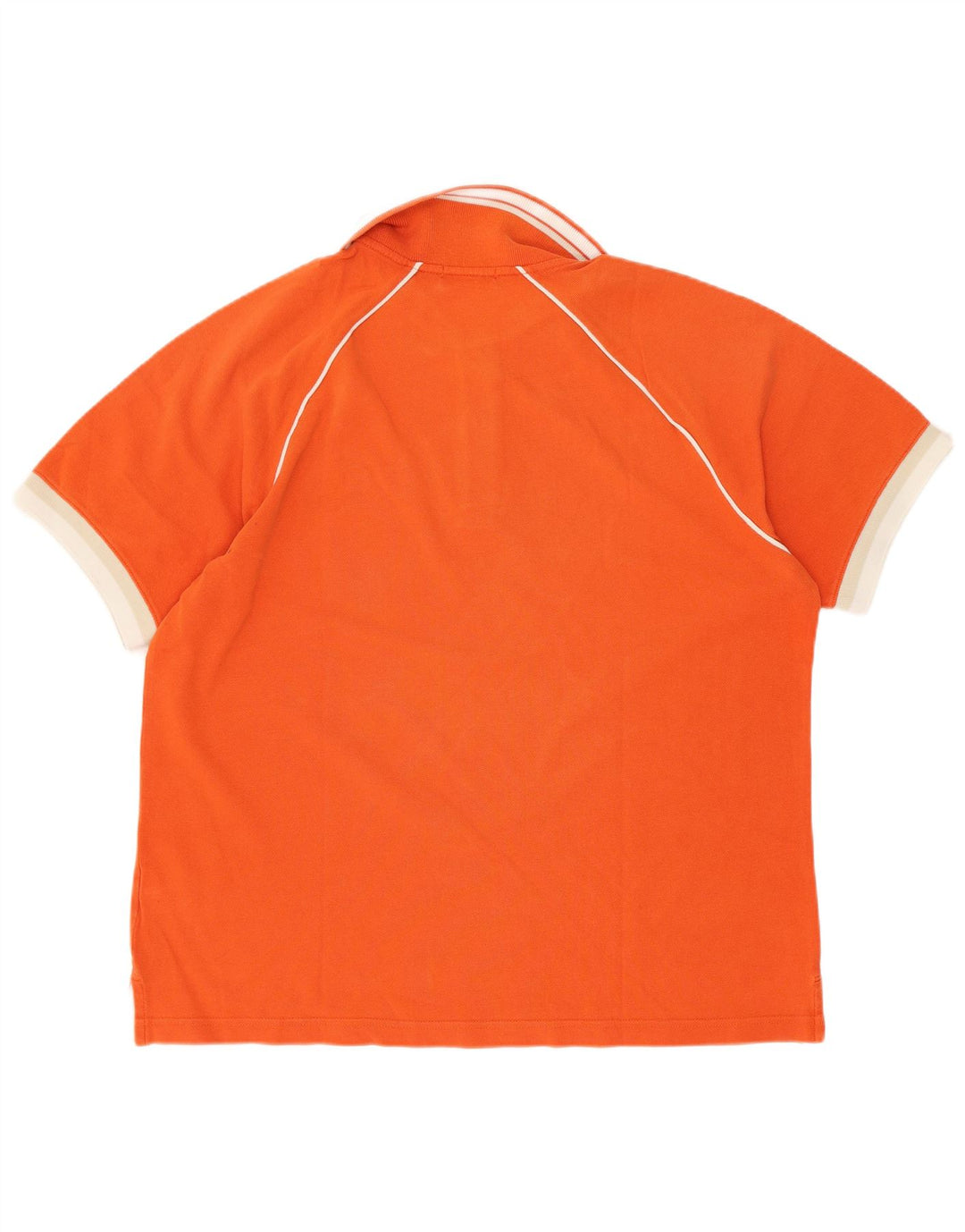 Sergio Tacchini Herre poloshirt EU 50 Medium Orange Colourblock Bomuld