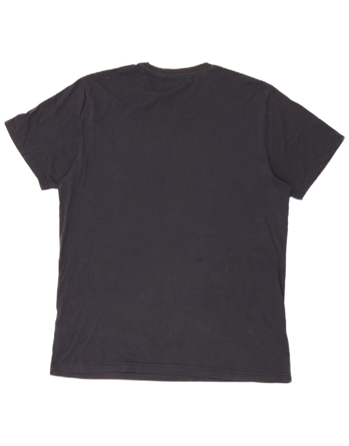 Penguin Herre Grafisk T-Shirt Top XL Sort Bomuld