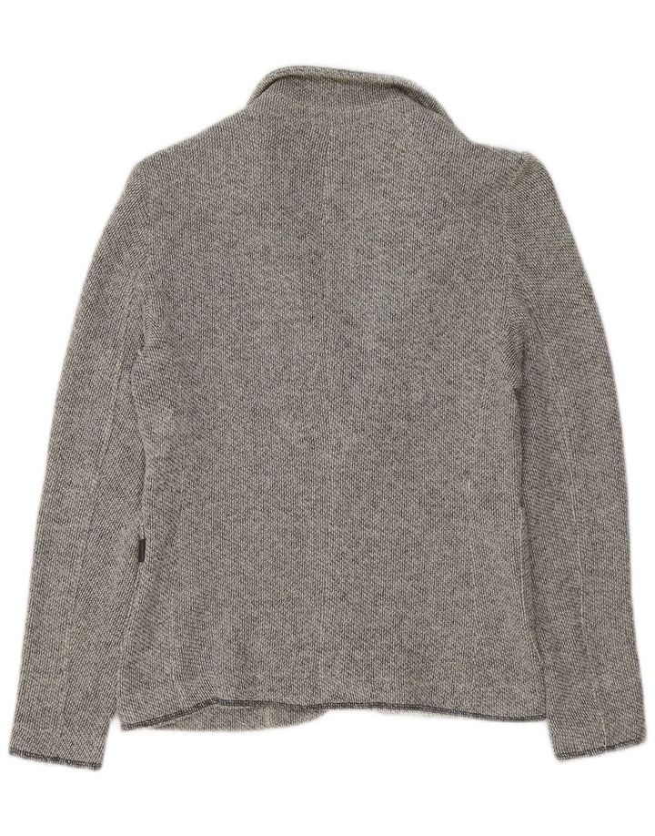 JACK & JONES Mens 2 Button Blazer Jacket UK 36 Small Grey Flecked Cotton
