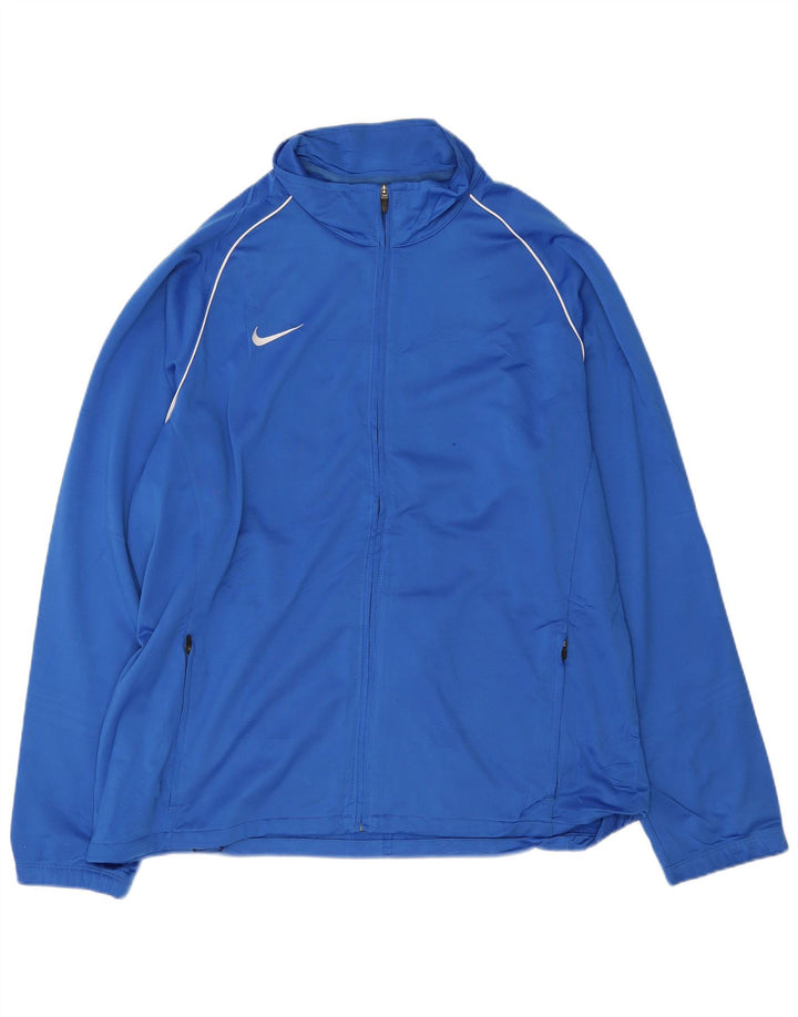 Nike træningsdragt topjakke til mænd 2XL blå polyester