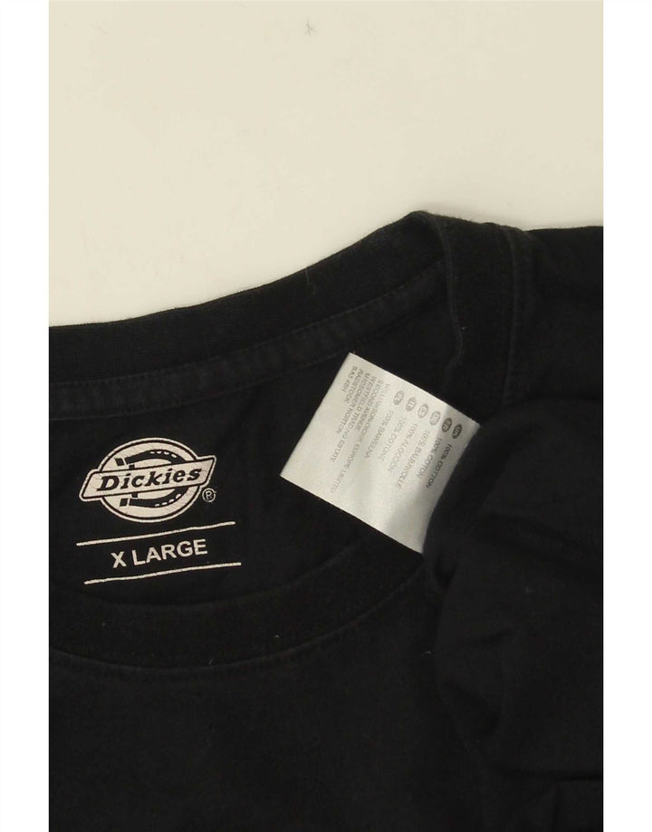 Dickies Herre Grafisk T-Shirt Top XL Sort Bomuld