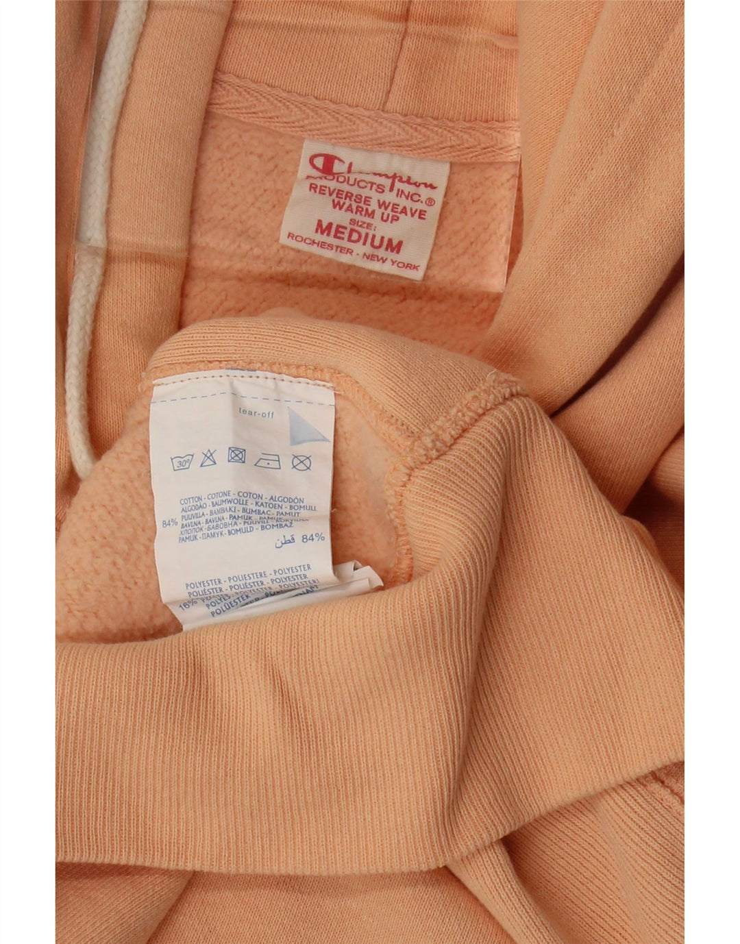 CHAMPION Herre hættetrøje Jumper Medium Orange Bomuld