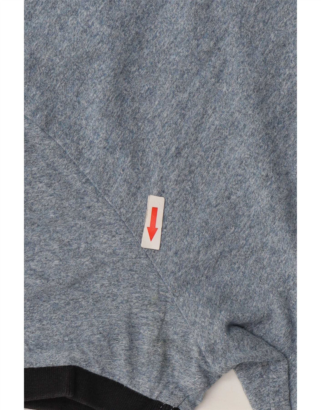 Superdry T-shirt top til mænd, lille blå flækket bomuld