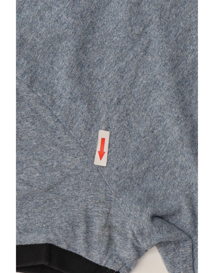 Superdry T-shirt top til mænd, lille blå flækket bomuld