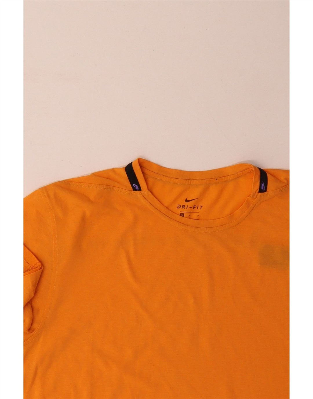 NIKE Herre Dri Fit T-shirt Top Medium Orange Bomuld