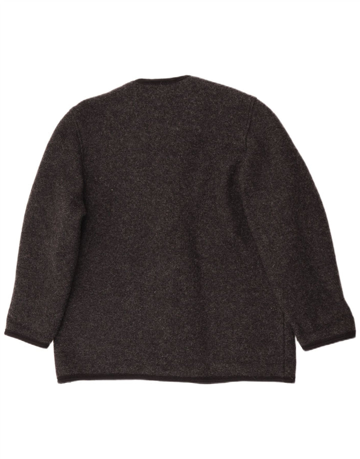 Wesenjak Dame 5-knaps blazerjakke UK 18 XL Grå Flecked New Wool