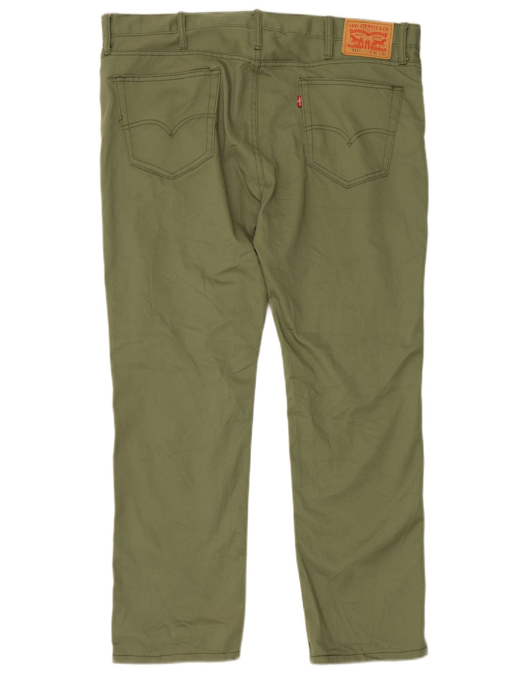 Levi's Herre 511 Slim Casual Bukser W40 L30 Grøn Polyester