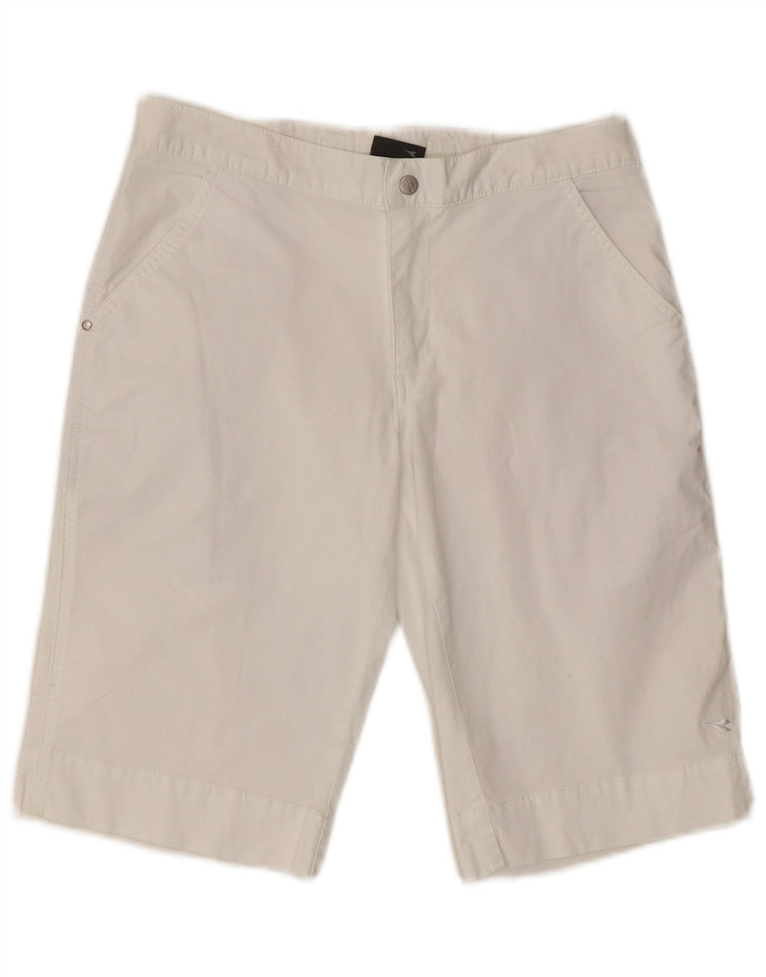 Diadora Chino Shorts til kvinder UK 8 Small W27 L11 White Bomuld