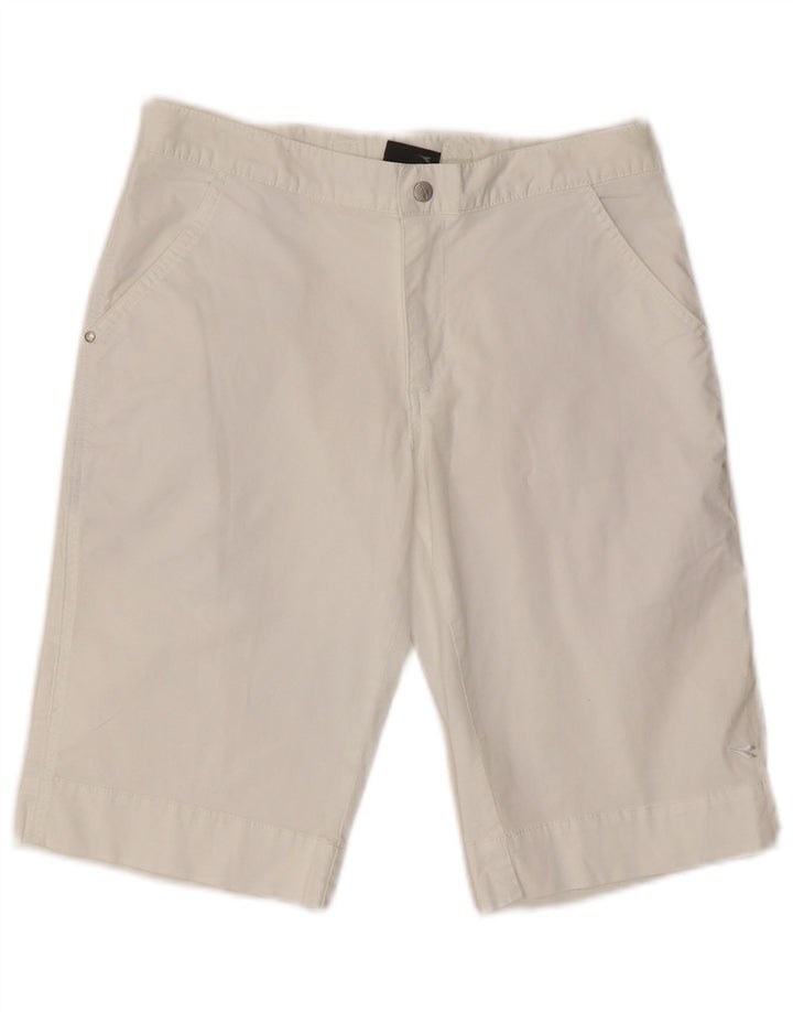 Diadora Chino Shorts til kvinder UK 8 Small W27 L11 White Bomuld