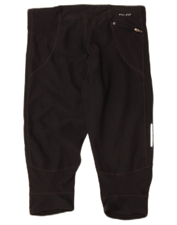 Nike Dame Dri Fit Bermuda Sportshorts UK 4 XS Sort Polyester
