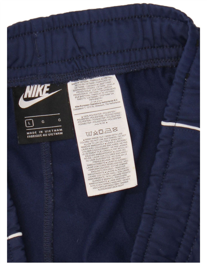 Nike Træningsdragt bukser til mænd Joggers Large Navy Blue Polyester