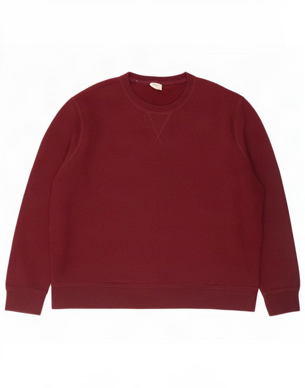 Marks & Spencer Herre Sweatshirt Jumper 3XL Bourgogne bomuld