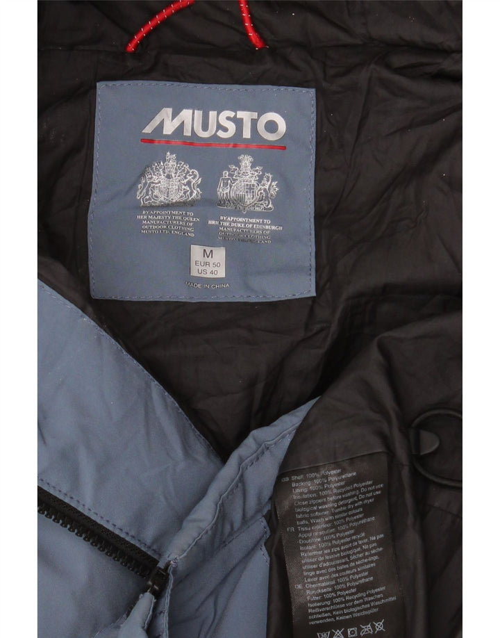 Musto Herre hættepolstret jakke UK 38 Medium Blue Polyester