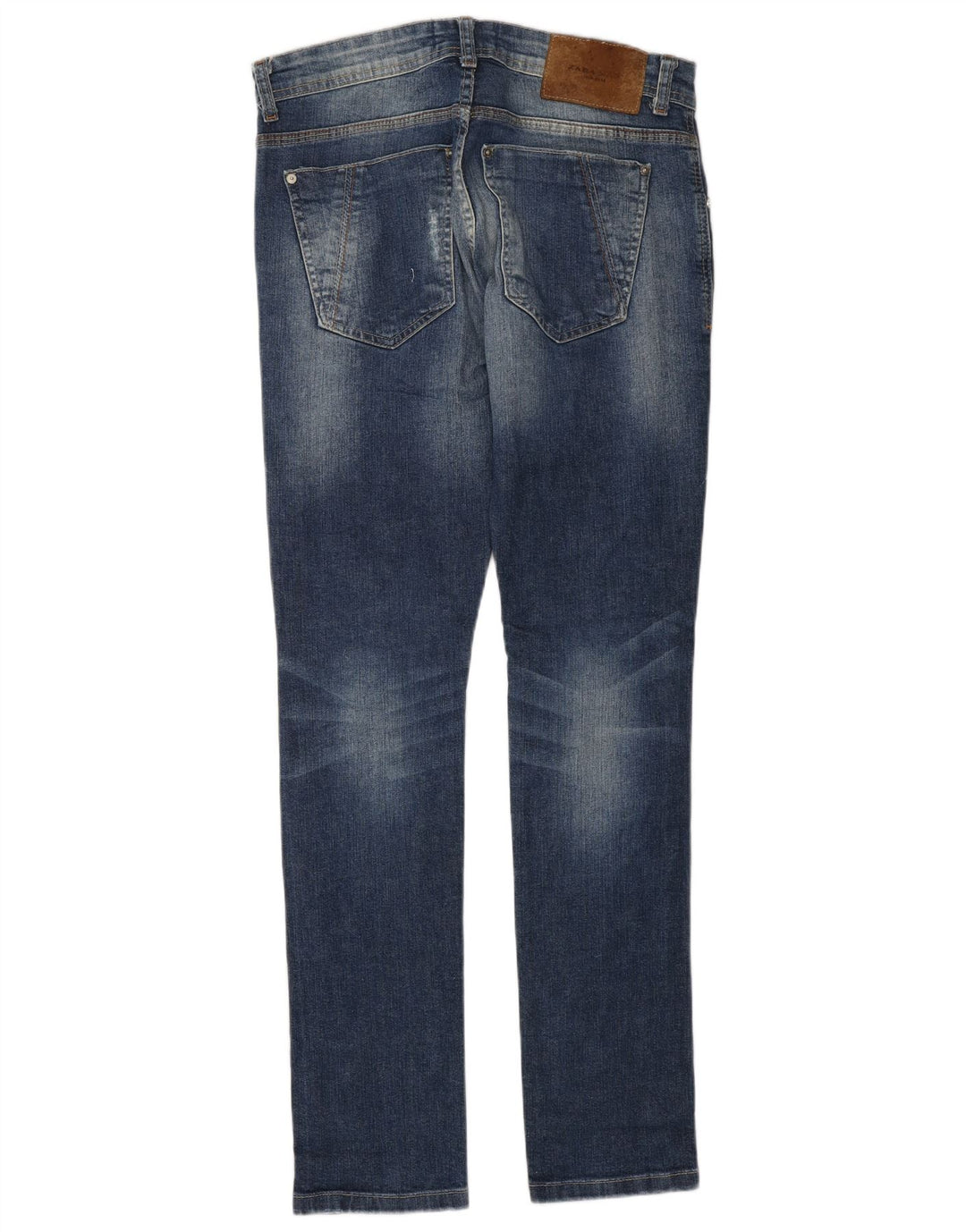 ZARA Herre Distressed Slim Jeans EU 38 Small W30 L32 Blue