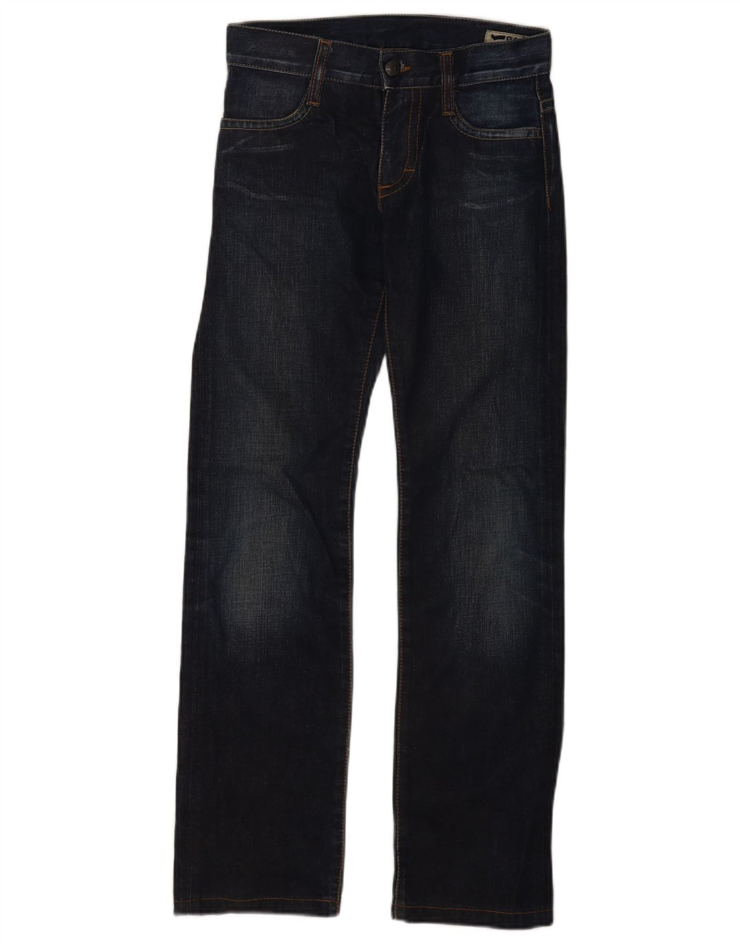 Gas Straight Jeans til kvinder W25 L30 Blå Bomuld