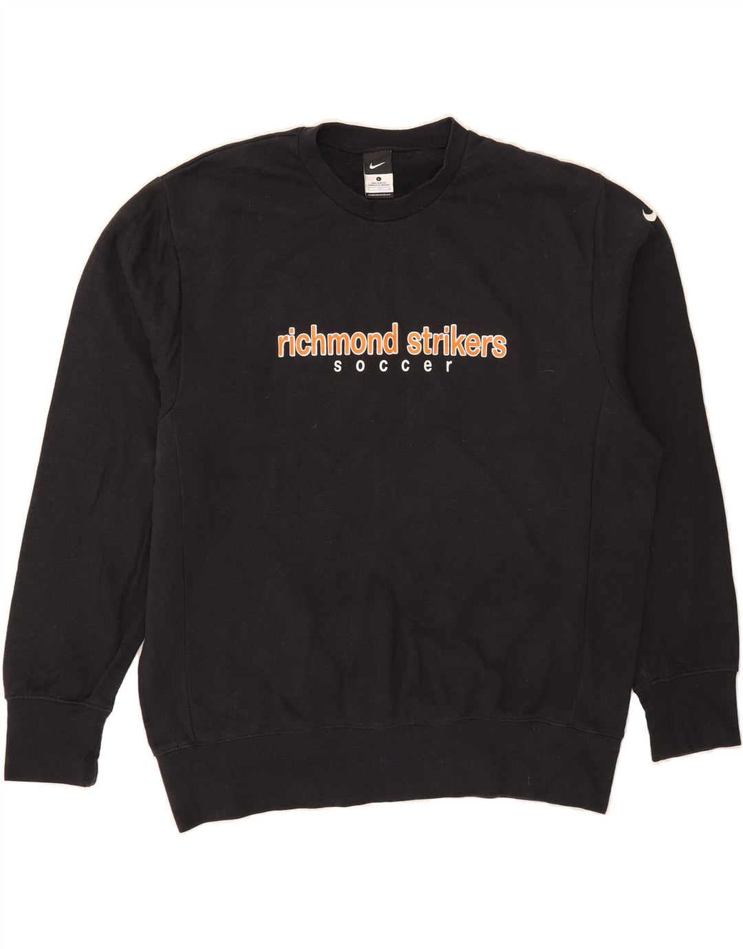 NIKE Mens Graphic Sweatshirt Jumper Large Black Cotton Vintage Nike and Second-Hand Nike from Messina Hembry 