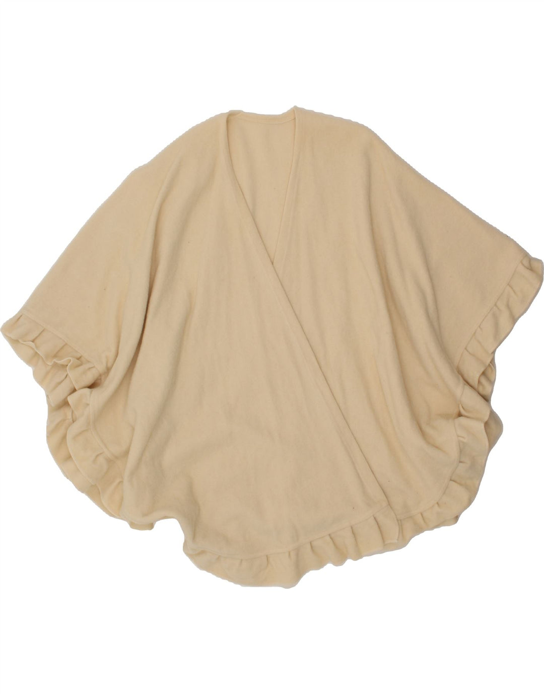VINTAGE Womens Poncho Jumper One Size Off White Vintage Vintage and Second-Hand Vintage from Messina Hembry 