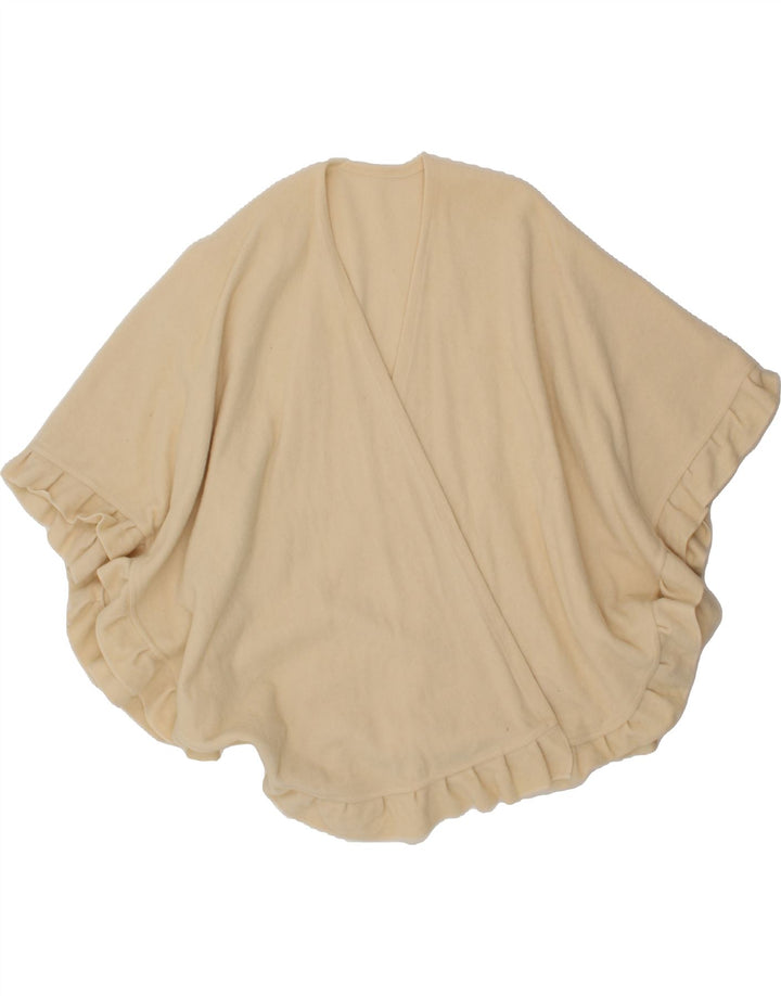 VINTAGE Womens Poncho Jumper One Size Off White Vintage Vintage and Second-Hand Vintage from Messina Hembry 