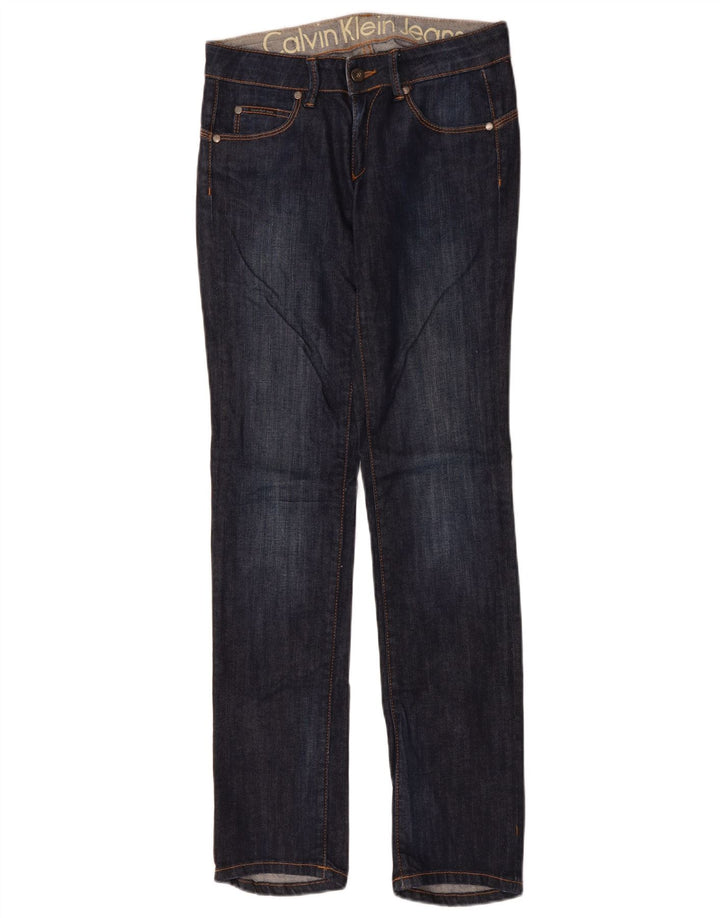 Calvin Klein Dame Slim Jeans W30 L33 Marineblå