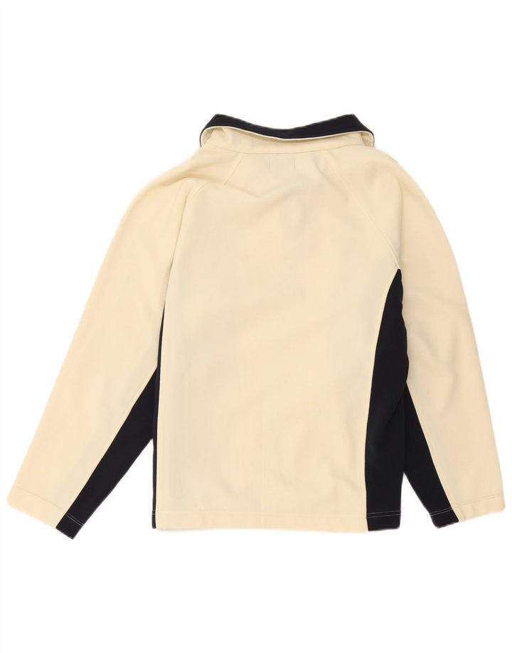 Kappa træningsdragt topjakke til kvinder UK 18 XL Off White Colourblock Polyester