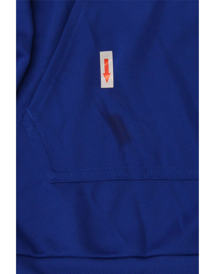 ADIDAS Aeroready hættetrøje til mænd Large Blue Colourblock Polyester
