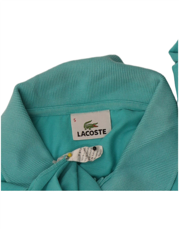 Lacoste herre poloskjorte str. 5 Stor turkis bomuld