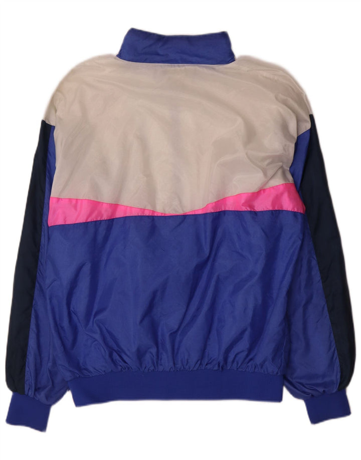 Frank Shorter Herre træningsdragt Topjakke Stor Blå Colourblock Nylon