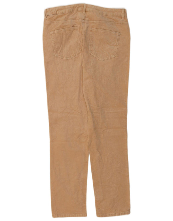 Marks & Spencer koniske fløjlsbukser til kvinder UK 16 Large W34 L30 Beige