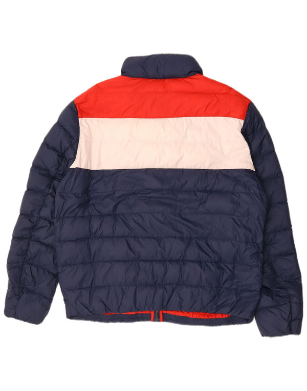Tommy Hilfiger Polstret Herrejakke UK 44 2XL Blå Colourblock Polyamid