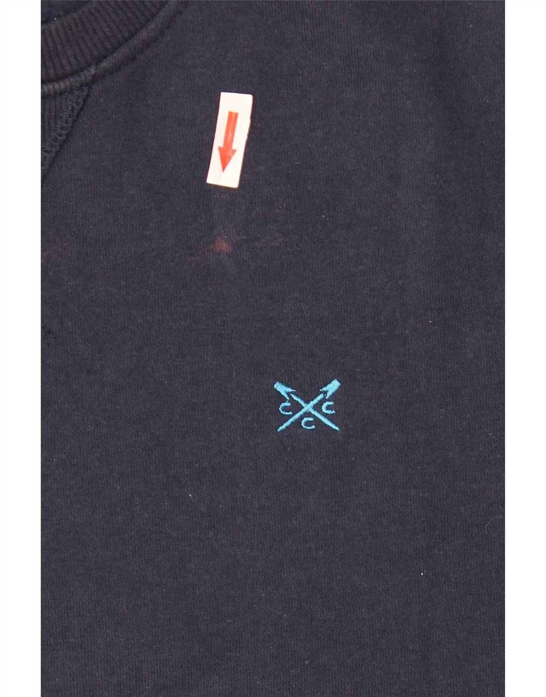 Besætningstøj Herre sweatshirt Jumper Stor marineblå bomuld