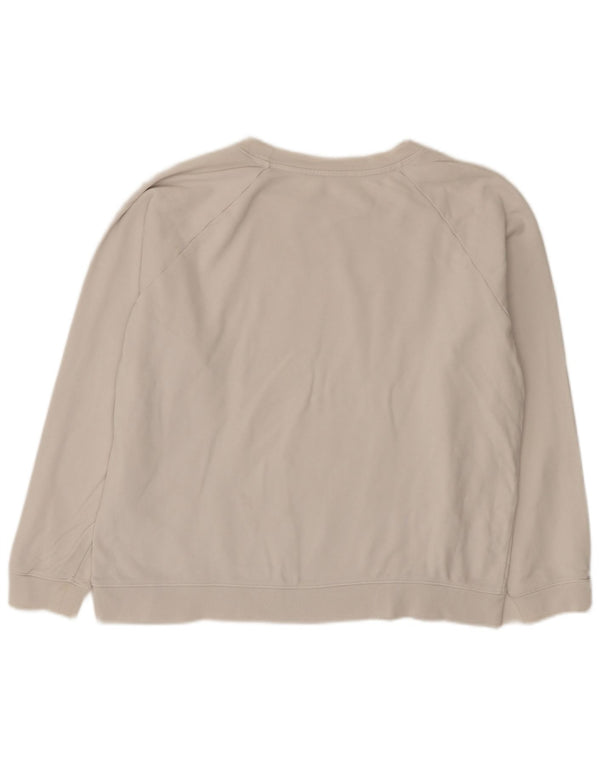Levi's Womens Graphic Oversized Sweatshirt Jumper UK 16 Large White Cotton