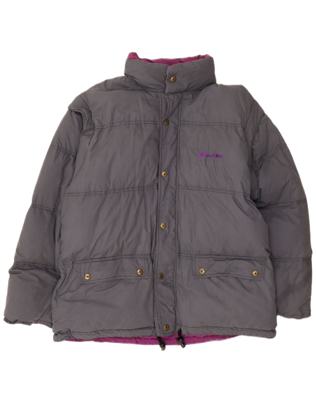 Lotto Herre Vendbar Polstret Jakke UK 42 XL Grå Polyester