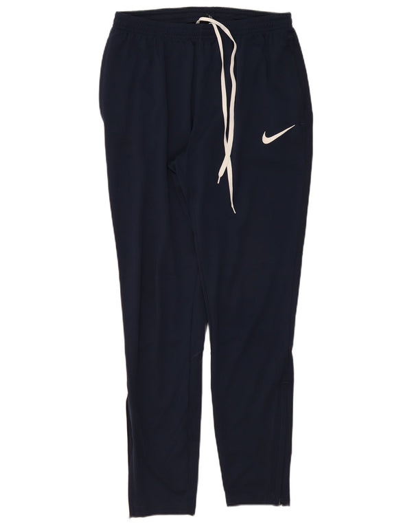 Nike Mens Dri Fit Tracksuit Trousers Medium  Navy Blue Polyester