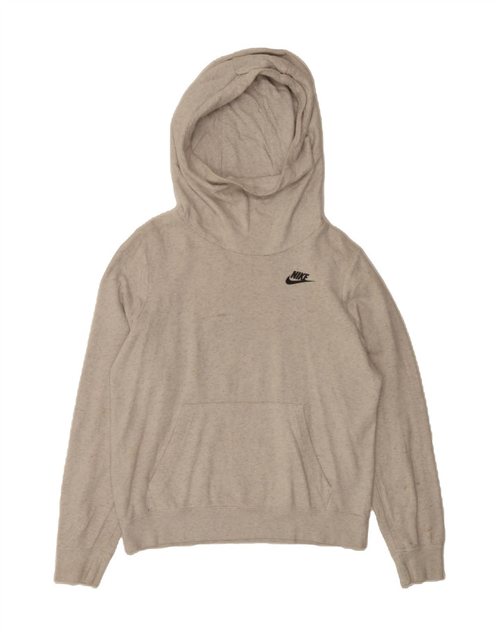 NIKE Womens Hoodie Jumper UK 10 Small Grey Cotton Vintage Nike and Second-Hand Nike from Messina Hembry 